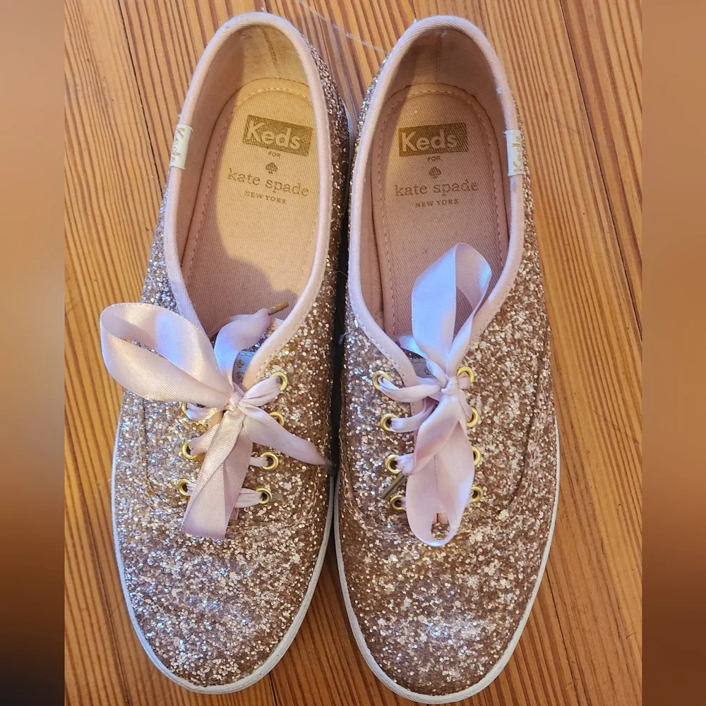 Kate Spade X Keds Pink Glitter Sneakers